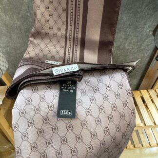 Vakko Desen Twill İpek Şal - Vizon