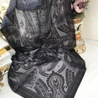 Etro Pamuk İpek Şal -987654 Koyu siyah