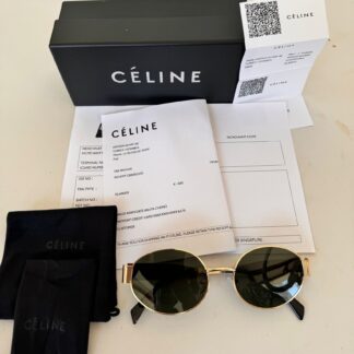 Celine Triomphe Metal 02 CL 40254U Gold/Siyah Kadın Güneş Gözlüğü
