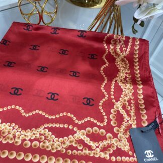 Chanel İthal Vual İpek Şal - Bordo - Organic ScarfsOrganic Scarfs