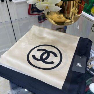 Chanel İthal Vual İpek Şal - Ekru - Organic ScarfsOrganic Scarfs