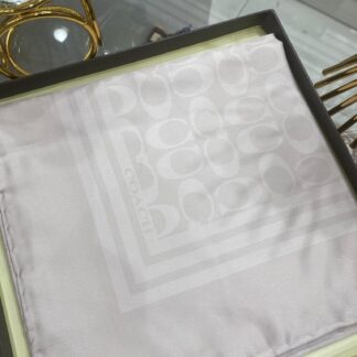 Coach Desen Twill İpek Eşarp - Çakıl Taşı - Organic ScarfsOrganic Scarfs