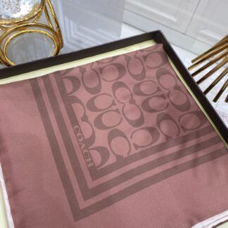 Coach Desen Twill İpek Eşarp - Çikolata - Organic ScarfsOrganic Scarfs