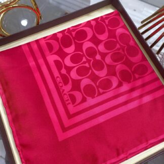 Coach Desen Twill İpek Eşarp - Fuşya - Organic ScarfsOrganic Scarfs
