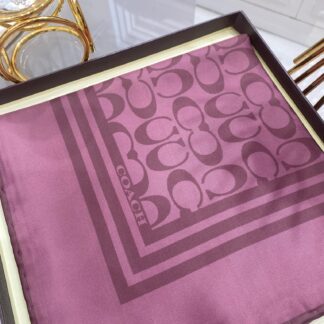 Coach Desen Twill İpek Eşarp - Gül Kurusu - Organic ScarfsOrganic Scarfs