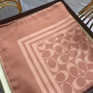 Coach Desen Twill İpek Eşarp - Mocha - Organic ScarfsOrganic Scarfs