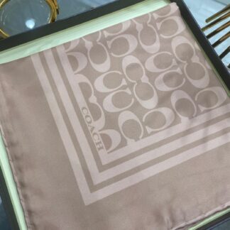 Coach Desen Twill İpek Eşarp - Vizon - Organic ScarfsOrganic Scarfs