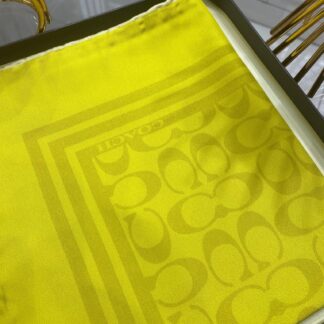 Coach Desen Twill İpek Eşarp - Yağ Yeşili - Organic ScarfsOrganic Scarfs