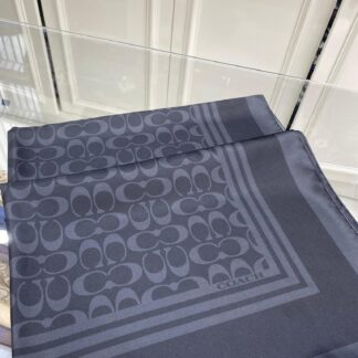 Coach Desen Twill İpek Şal - Antrasit - Organic ScarfsOrganic Scarfs