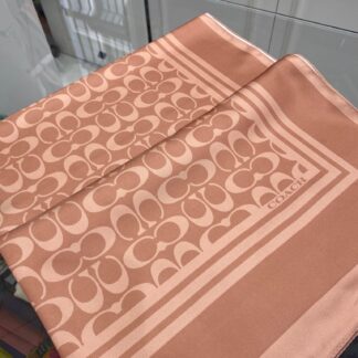 Coach Desen Twill İpek Şal - Çikolata - Organic ScarfsOrganic Scarfs
