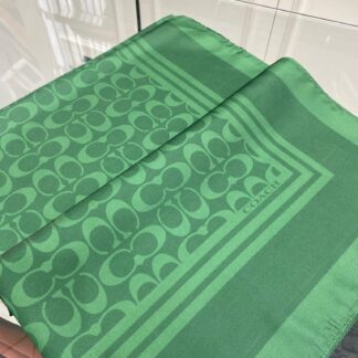 Coach Desen Twill İpek Şal - Zümrüt - Organic ScarfsOrganic Scarfs