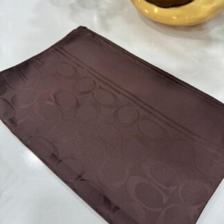 Coach Pamuk İpeksi Jakar Şal - Acı Kahve - Organic ScarfsOrganic Scarfs