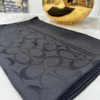 Coach Pamuk İpeksi Jakar Şal - Antrasit - Organic ScarfsOrganic Scarfs