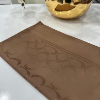 Coach Pamuk İpeksi Jakar Şal - Çikolata - Organic ScarfsOrganic Scarfs