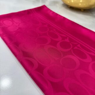 Coach Pamuk İpeksi Jakar Şal - Fuşya - Organic ScarfsOrganic Scarfs