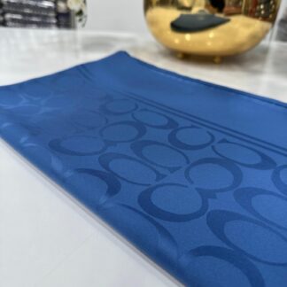 Coach Pamuk İpeksi Jakar Şal - İndigo - Organic ScarfsOrganic Scarfs