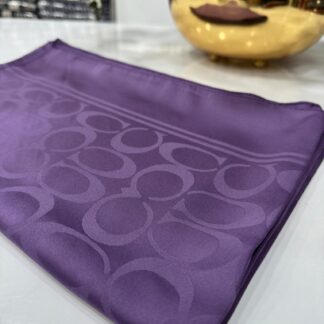 Coach Pamuk İpeksi Jakar Şal - Mürdüm - Organic ScarfsOrganic Scarfs