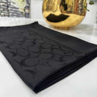 Coach Pamuk İpeksi Jakar Şal - Siyah - Organic ScarfsOrganic Scarfs