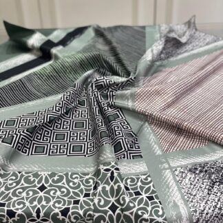 Colors Plus Marka Otantik Desen Twill Eşarp - Zümrüt - Organic ScarfsOrganic Scarfs