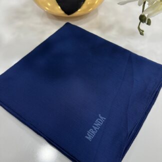 Comfort Kırinkıl Eşarp - Gece Mavisi - Organic ScarfsOrganic Scarfs