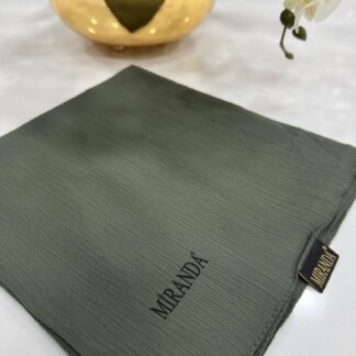 Comfort Kırinkıl Eşarp - Haki - Organic ScarfsOrganic Scarfs