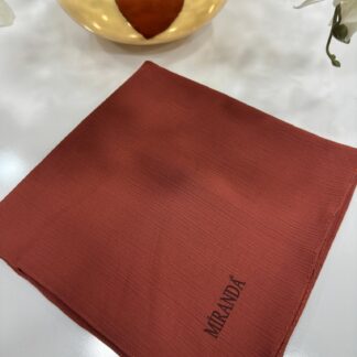 Comfort Kırinkıl Eşarp - Kiremit - Organic ScarfsOrganic Scarfs