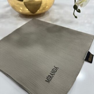 Comfort Kırinkıl Eşarp - Soft Vizon - Organic ScarfsOrganic Scarfs