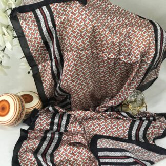Burberry Çift Taraflı Vual İpek Şal - Mocha