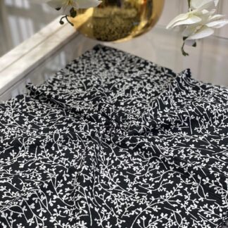 Dal Desen Mio Caz Eşarp - Siyah - Organic ScarfsOrganic Scarfs