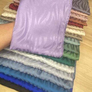 Dalga Desen İpeksi Jakar Şal - Lavanta - Organic ScarfsOrganic Scarfs