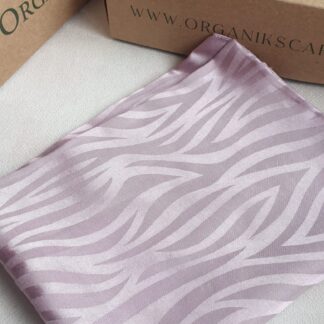 Dalga Desen İpeksi Jakar Şal - Pamuk Şekeri - Organic ScarfsOrganic Scarfs