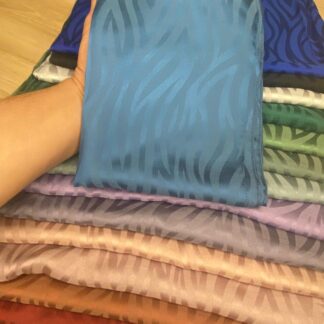Dalga Desen İpeksi Jakar Şal - Petrol - Organic ScarfsOrganic Scarfs