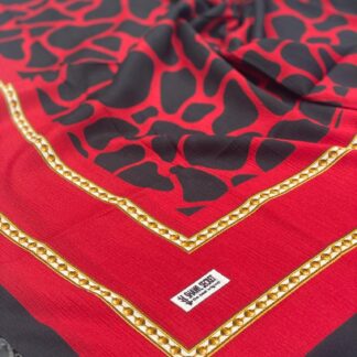 Dalmaçya Desenli Mio Cazz Eşarp - Bordo - Organic ScarfsOrganic Scarfs