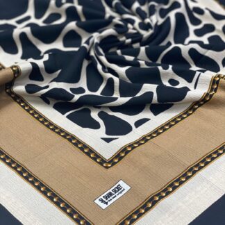 Dalmaçya Desenli Mio Cazz Eşarp - Camel - Organic ScarfsOrganic Scarfs