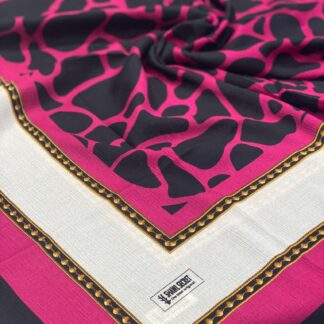 Dalmaçya Desenli Mio Cazz Eşarp - Fuşya - Organic ScarfsOrganic Scarfs