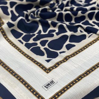 Dalmaçya Desenli Mio Cazz Eşarp - Lacivert - Organic ScarfsOrganic Scarfs
