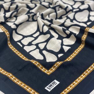 Dalmaçya Desenli Mio Cazz Eşarp - Siyah - Organic ScarfsOrganic Scarfs