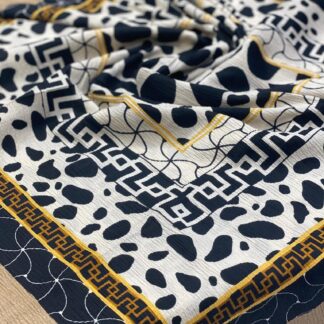 Dalmaçya Etnik Desenli Mio Cazz Eşarp - Camel - Organic ScarfsOrganic Scarfs