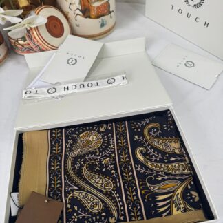 Touch İthal Etnik Desen Pamuk İpek Şal- 99770 - Camel
