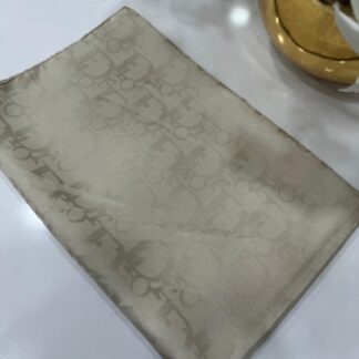 Dior Desen Pamuk İpeksi Jakar Şal - Bej - Organic ScarfsOrganic Scarfs