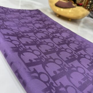 Dior Desen Pamuk İpeksi Jakar Şal - Mürdüm - Organic ScarfsOrganic Scarfs