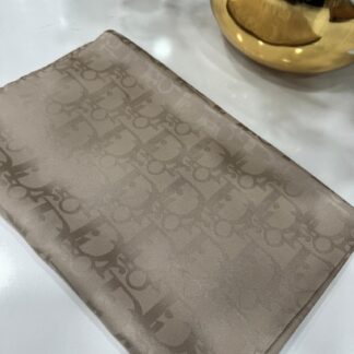Dior Desen Pamuk İpeksi Jakar Şal - Vizon - Organic ScarfsOrganic Scarfs