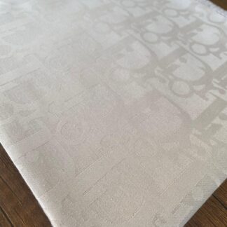 Dior Desen Pamuk Jakar Eşarp - Bej - Organic ScarfsOrganic Scarfs