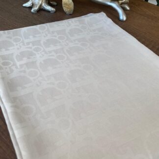 Dior Desen Pamuk Jakar Eşarp - Çakıl Taşı - Organic ScarfsOrganic Scarfs