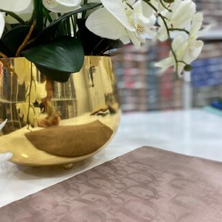 Dior Desen Pamuklu Şal - Soft Gül Kurusu - Organic ScarfsOrganic Scarfs