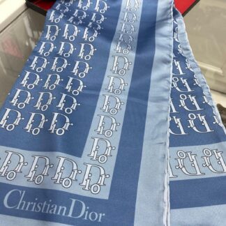 Dior Desen Twiil Eşarp - İndigo - Organic ScarfsOrganic Scarfs
