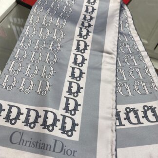 Dior Desen Twiil Eşarp - Kurşuni - Organic ScarfsOrganic Scarfs