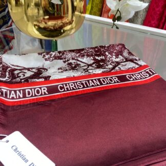 Dior İthal Vual İpek Şal - Bordo - Organic ScarfsOrganic Scarfs