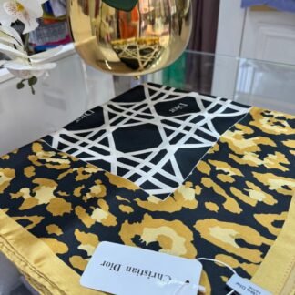 Dior İthal Vual İpek Şal - Gold - Organic ScarfsOrganic Scarfs