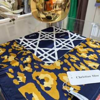 Dior İthal Vual İpek Şal - Lacivert - Organic ScarfsOrganic Scarfs